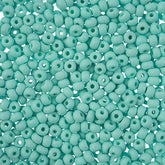 8/0 Preciosa Permalux Seed Beads Dyed Chalk Mint Matte, 23g Vial